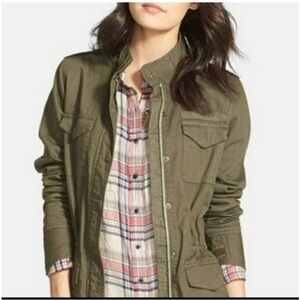 Hinge army green utility jacket